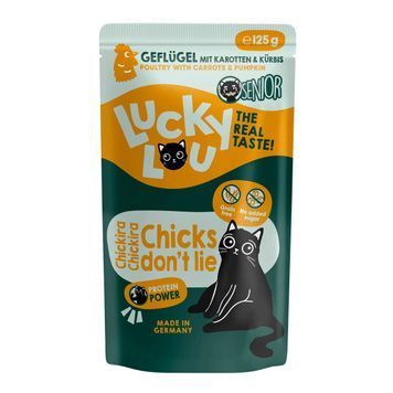 Натуральний вологий корм для літніх котів Lucky Lou Lifestage Senior з Птицею 125 г 48296 фото