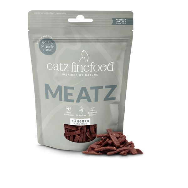 Натуральні ласощі для котів Catz Finefood Meatz з Кенгуру 45 г 48227 фото