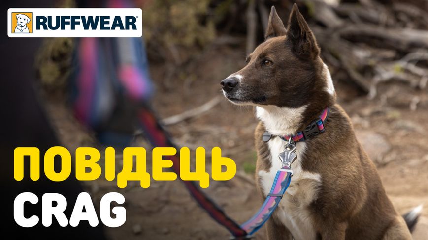 Рефлекторний повідець для собак Ruffwear Crag™ Рожево-синій 30892 фото