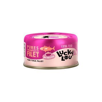Натуральний вологий корм для котів Lucky Lou Extra Food з Філе Тунця в Бульйоні 70 г 48245 фото