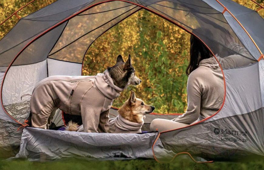 Комбінезон для собак Non-stop dogwear Trail quest fleece overall Бежевий 40 41150 фото