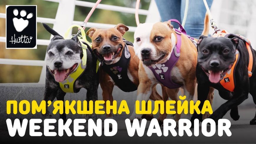 Шлейка смягченная для собак Hurtta Weekend Warrior 100-120 см Розовый 31632 фото