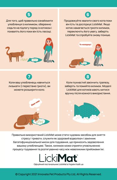 Лизательный коврик антистресс для котов LickiMat Playdate Pink Cat, мягкая основа 27785 фото