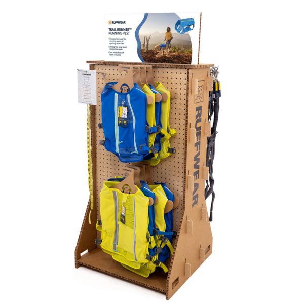 Стенд для мерчендайзинга Ruffwear Semi-Permanent Free Standing Display Trail Runner Family 68 см x 117 см (+30 см верхняя часть) 32600 фото