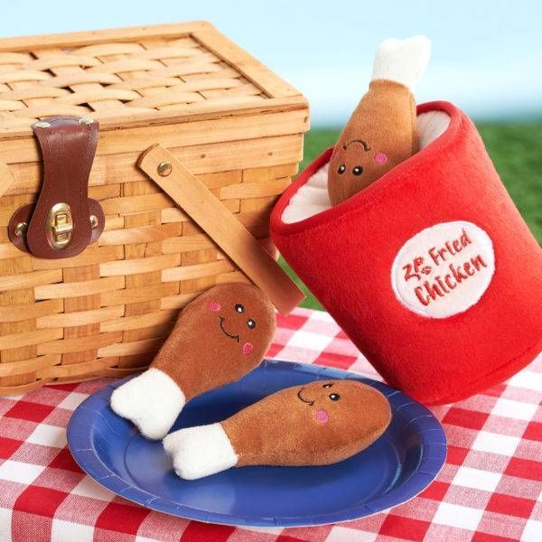 М'яка іграшка відро з куркою ZippyPaws Zippy Burrow Bucket of Chicken з пискавкою 28481 фото