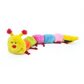 Мягкая игрушка для собак гусеница ZippyPaws Caterpillar Large with 7 Squeakers с пищалкой 28516 фото