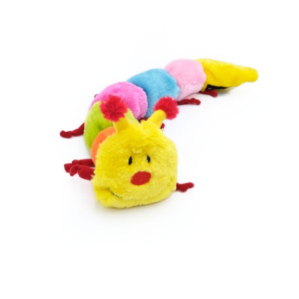 Мягкая игрушка для собак гусеница ZippyPaws Caterpillar Large with 7 Squeakers с пищалкой 28516 фото