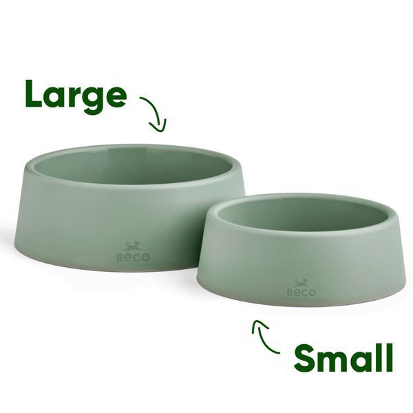 Миска из 100% переработанного пластика для собак Beco Pets Steady Bowls Зеленый S 45567 фото