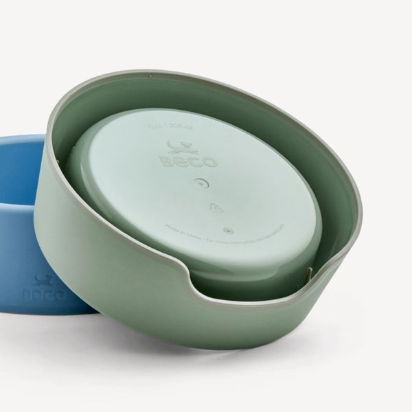 Миска из 100% переработанного пластика для собак Beco Pets Steady Bowls Зеленый S 45567 фото