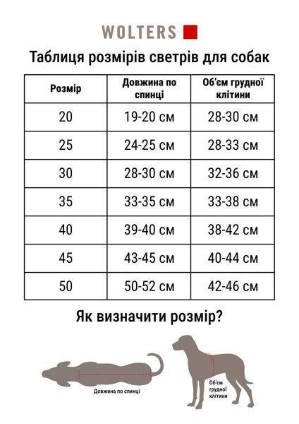 В'язаний светр для собаки Wolters Moose з візерунком Лось 40 см Червоний 29564 фото