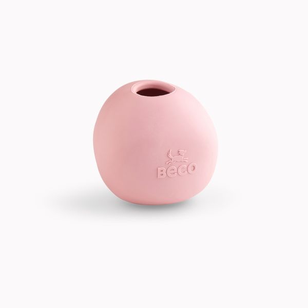 Іграшка м'ячик з отвором для ласощів для собак Beco Pets Wobble Ball Рожевий 31360 фото