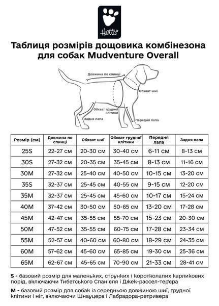 Дощовик комбінезон для собак Hurtta Mudventure Overall ECO 30M Зелений 31413 фото
