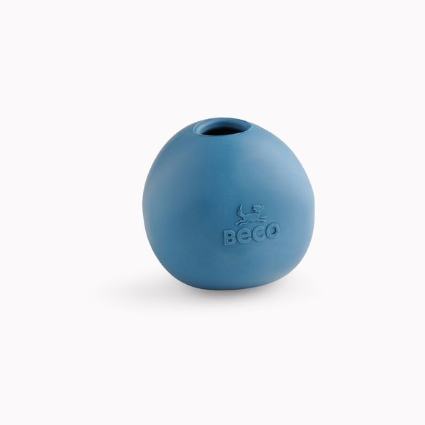 Игрушка мячик с отверстием для вкусняшек для собак Beco Pets Wobble Ball Голубой 31361 фото