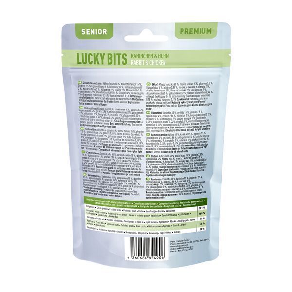 Натуральні ласощі з м'яса Кролика та Курки Chewies Lucky Bits для дорослих і літніх собак 80 г 40202 фото