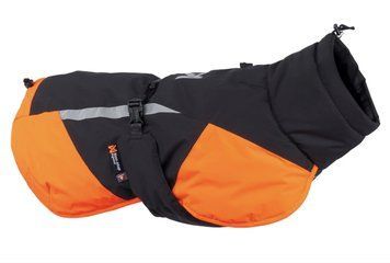 Тепла зимова куртка для собак Glacier jacket 3.0 Non-stop dogwear Чорний/Помаранчевий 55 41283 фото