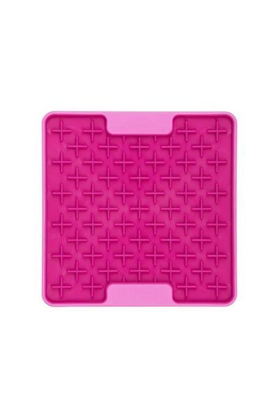 Лизальний килимок антистрес для маленьких собак собак LickiMat Mini Tuff Buddy Pink, тверда основа 30332 фото