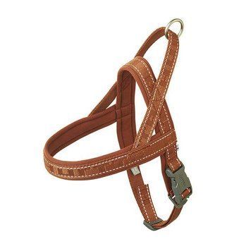 Пом'якшена шлея для собак Hurtta Casual harness ECO 80-90 Коричневий 32413 фото