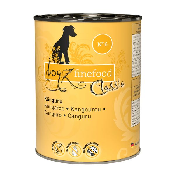 Влажный корм для собак Dogz Finefood No.06 кенгуру 400 г 32186 фото