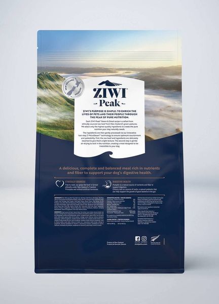 Повнораціонний сухий корм для собак Ziwi Peak Steam Dried Яловичина з гарбузом 1,5 кг 42155 фото