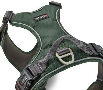 Шлейка для собак пом'якшена з ручкою Wolters Active Pro Comfort 7 80-95 см Зелений 29674 фото