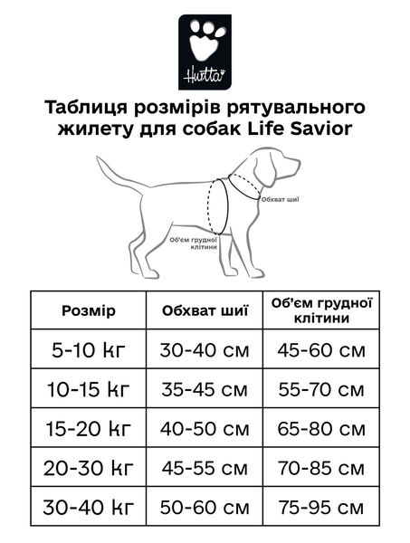 Рятувальний жилет для собак Hurtta Life Savior 5-10 кг Помаранчевий 31697 фото