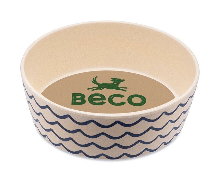 Бамбукова миска для собак Beco Pets Блакитний S 31323 фото