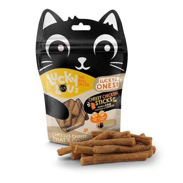 Полувлажные натуральные лакомства для котов Lucky Lou Lucky Ones Sticks с Курицей и Сыром 50 г 48324 фото