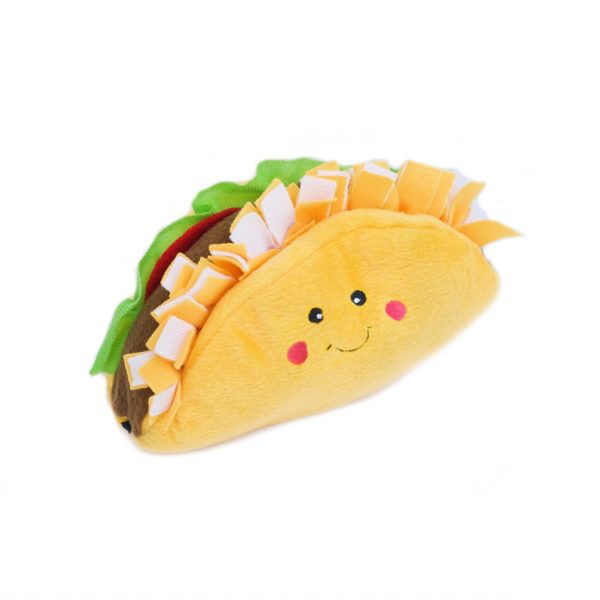 М'яка іграшка для собак тако ZippyPaws NomNomz Taco з пищалкою 28474 фото