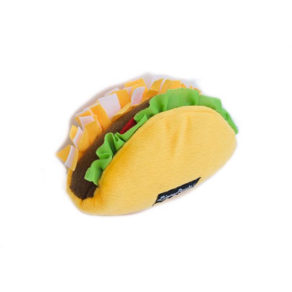 Мягкая игрушка для собак тако ZippyPaws NomNomz Taco с пищалкой 28474 фото