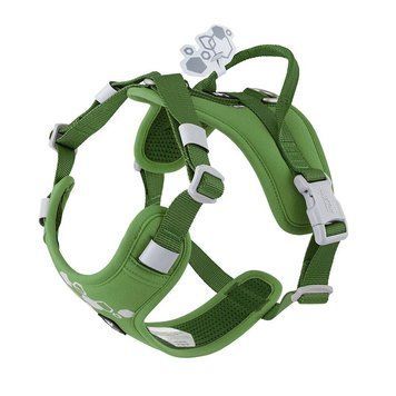 Шлейка пом'якшена для собак Hurtta Weekend Warrior Harness II ECO Зелений 55-70 42107 фото