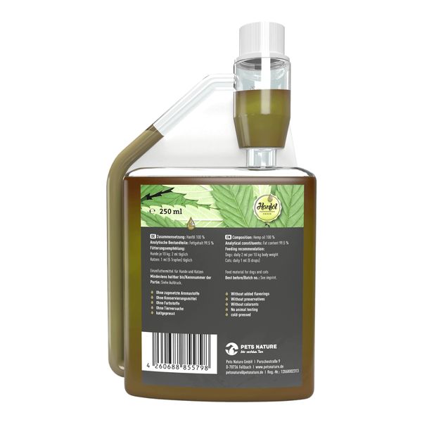 Конопляное масло для собак Pets Nature Hemp Oil 250 мл 32191 фото