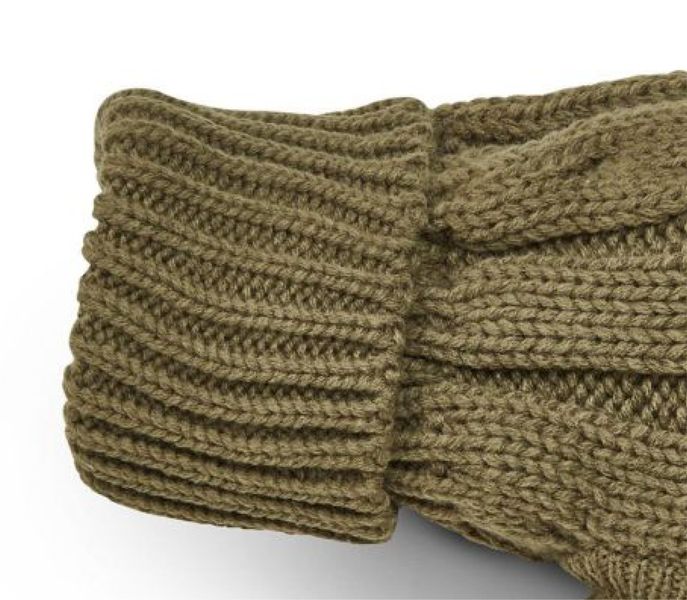 Вязаный свитер для собаки Wolters Cable Knit с узором коса 45 см Оливковый 29616 фото