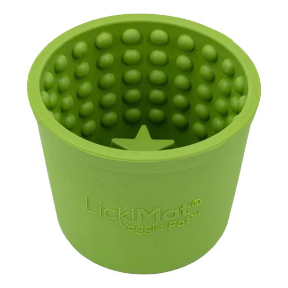 Миска повільного годування собак LickiMat Yoggie Pot Green 30340 фото