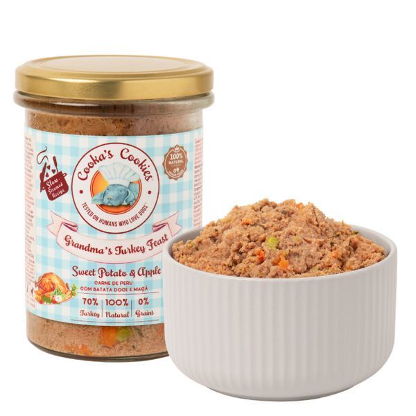Натуральний вологий корм для собак Cooka's Cookies Grandma&rsquo;s&nbsp;Beef Stew Індичка на пару 400 г 45369 фото