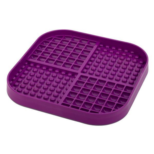 Лизальний килимок антистрес для собак LickiMat Slomo XL Purple, з функцією слоуфідера 30338 фото