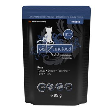 Натуральний вологий корм для котів Catz Finefood Purrrr No.117 з Індичкою 85 г 48208 фото