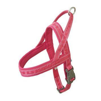 Пом'якшена шлея для собак Hurtta Casual harness ECO 80-90 Рожевий 32421 фото