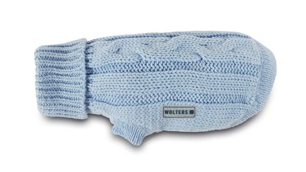 В'язаний светр для собаки Wolters Cable Knit з візерунком коси 45 см Синій 29615 фото