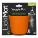 Миска медленного кормления собак LickiMat Yoggie Pot Orange 30341 фото 3