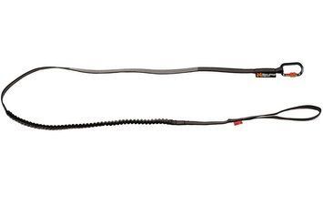 Повідець для собак Touring bungee leash Non-stop dogwear Чорний/Сірий 2,8 м/23 мм 41405 фото