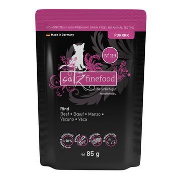 Натуральний вологий корм для котів Catz Finefood Purrrr No.119 з Яловичиною 85 г 48209 фото