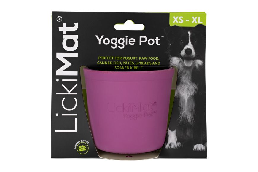 Миска повільного годування собак LickiMat Yoggie Pot Purple 30343 фото