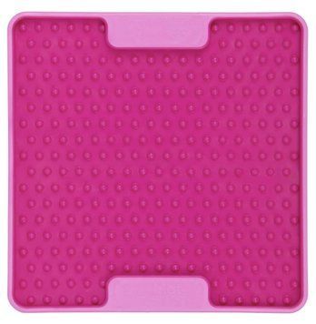 Лизальний килимок антистрес для маленьких собак собак LickiMat Mini Tuff Soother Pink, тверда основа 30326 фото