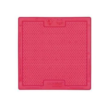 Лизальний килимок антистрес для собак LickiMat Soother Pink мʼяка основа 27720 фото