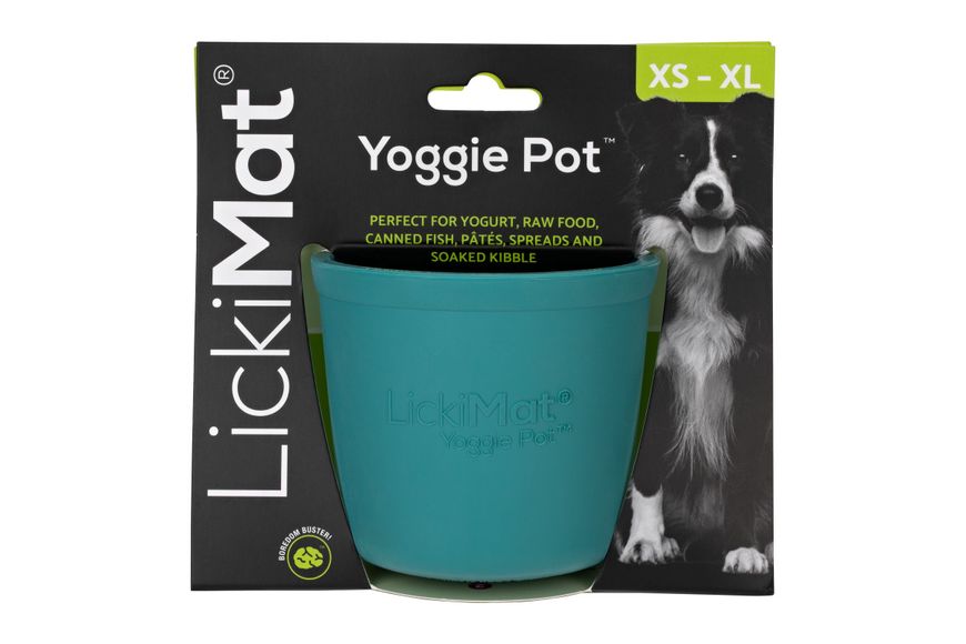 Миска повільного годування собак LickiMat Yoggie Pot Turquoise 30344 фото