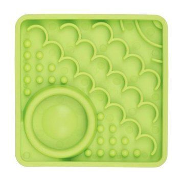 Лизальний килимок антистрес для кошенят LickiMat Kitty Green 30357 фото