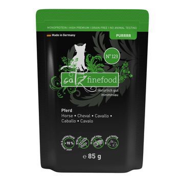 Натуральний вологий корм для котів Catz Finefood Purrrr No.123 з Кониною 85 г 48213 фото