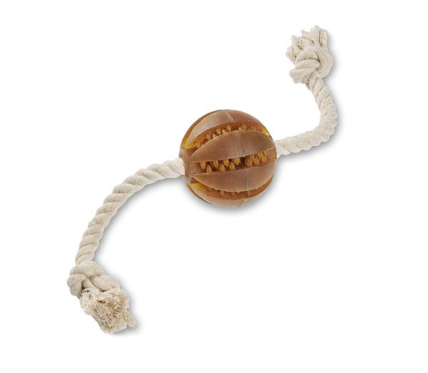 Іграшка для собак канат з м'ячем Wolters Pure Nature Dental Rope Toy Ball 40 см 28432 фото