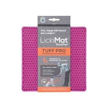 Лизальний килимок антистрес для собак LickiMat Soother PRO Tuff Pink тверда основа 27750 фото