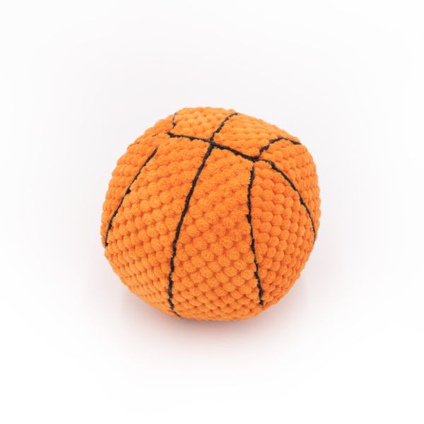 Мягкая игрушка для собак баскетбольный мяч ZippyPaws SportsBallz Basketball с пищалкой 28493 фото